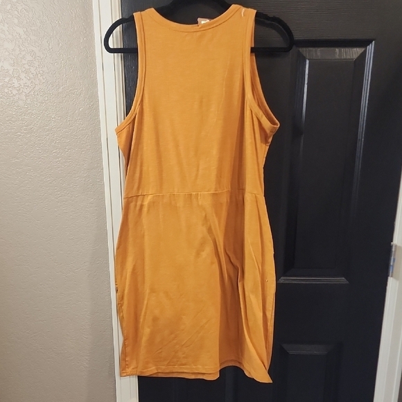 Casual Orange Sleeveless Dress - Picture 2 of 2